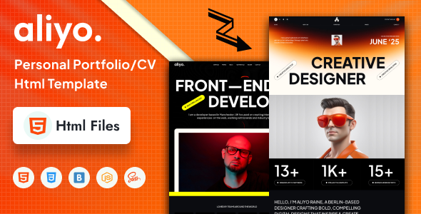 Aliyo – Portfolio/CV Html Template
